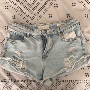Light washed shorts